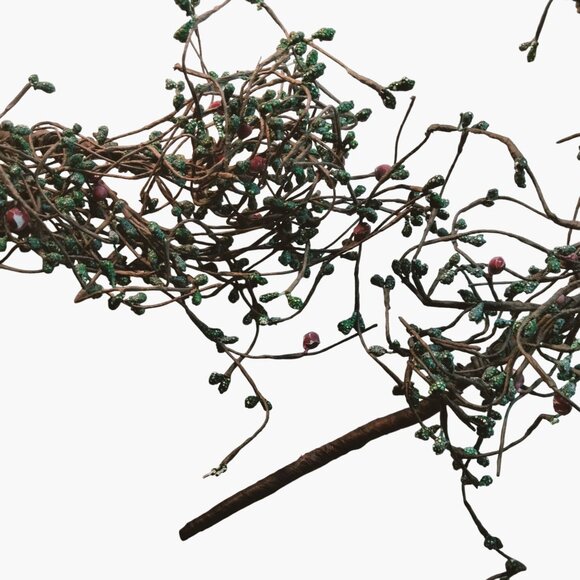 Rustic Artificial Berry Greenery Garland Farmhouse Country Cottagecore 48 inch - Picture 6 of 6